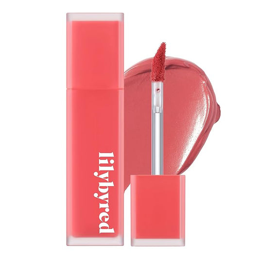 lilybyred Mood Liar Velvet Tint | Korean Moody Matte Lip Stain, Creamy Velvet Texture, Blurring Soft-Focus Effect, Highly Pigmented, Smudge-Proof, Long-Lasting, 0.14 oz. (01 Pure Apricot)