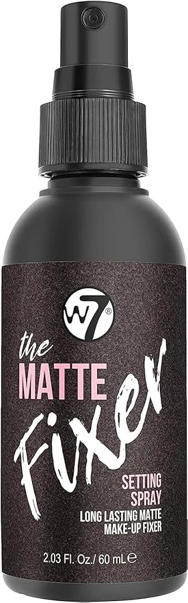 W7 The Fixer Makeup Setting Spray - Matte Finish - Long-Lasting, Ultra-Fine Formula - Cruelty Free and Vegan - 2 Pack