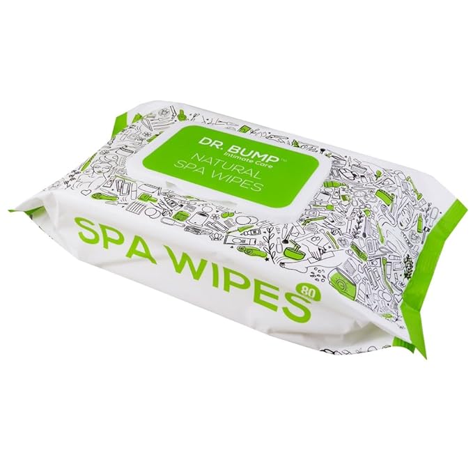 Dr. Bump Intimate Care Natural Spa Wipes with Tea Tree and Manuka Honey 80 pcs Pack of 6