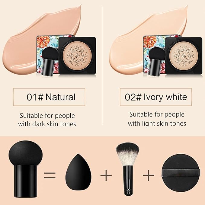 EdmEr Beauty Cream, Beauty Linasi Clear Cover Beauty Cream, Air Cushion Cc Cream, Moisturizing Concealer, Makeup Long Lasting, B-Lvory