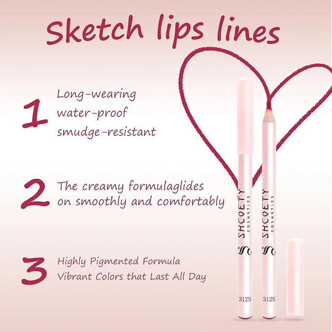 12 Colors Lip Liner Combo, Matte Nude Lipstick Long Lasting and Non-removal Waterproof Smooth Ultra Fine Texture High Pigmented Lip Plumping Brown Black Color Lip Pencil Makeup