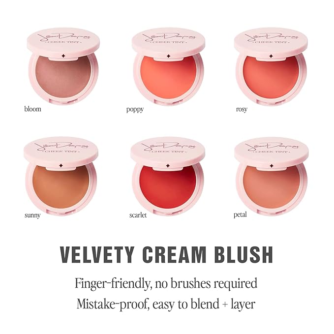 Jillian Dempsey Cheek Tint: Natural Cream Blush, Easy to Blend Makeup with Nourishing, Lasting Color I Scarlet