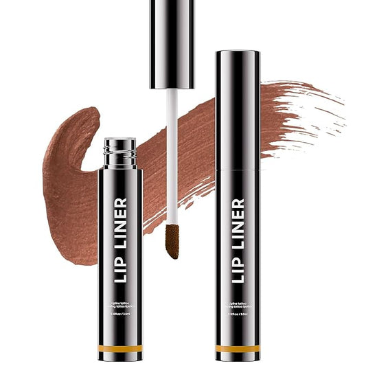 Lip Stain - Lip Liner Stain, Long-Lasting Moisturizing Lip Liner Peel Off, Waterproof Lip Tint with Matte Finish, Transfer-Proof, Instant Peel Off Lip Stain Stay On All Day (Nude)