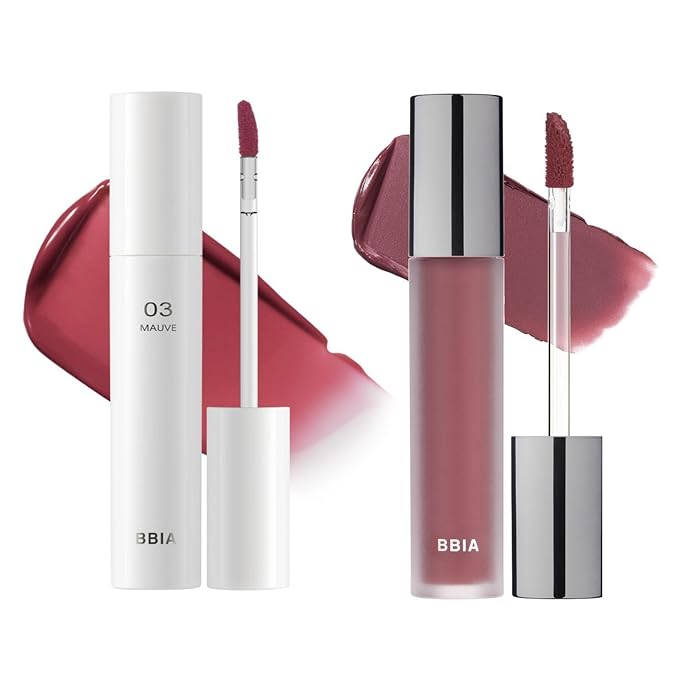BBIA Glow Lip Tint (#03 MAUVE) + Last Velvet Tint (V37 FEIGN UNMOVED) Bundle SET