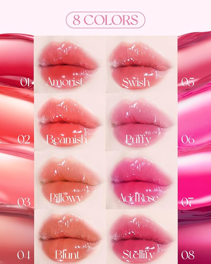 HOLIKA HOLIKA Heart Crush Bare Glaze Tint - K-Beauty Girlish & Juicy Color Lip Tint with Moisture Essence, Long-Lasting Moisture & High Shine, 0.1 fl.oz. (04 BLUNT)