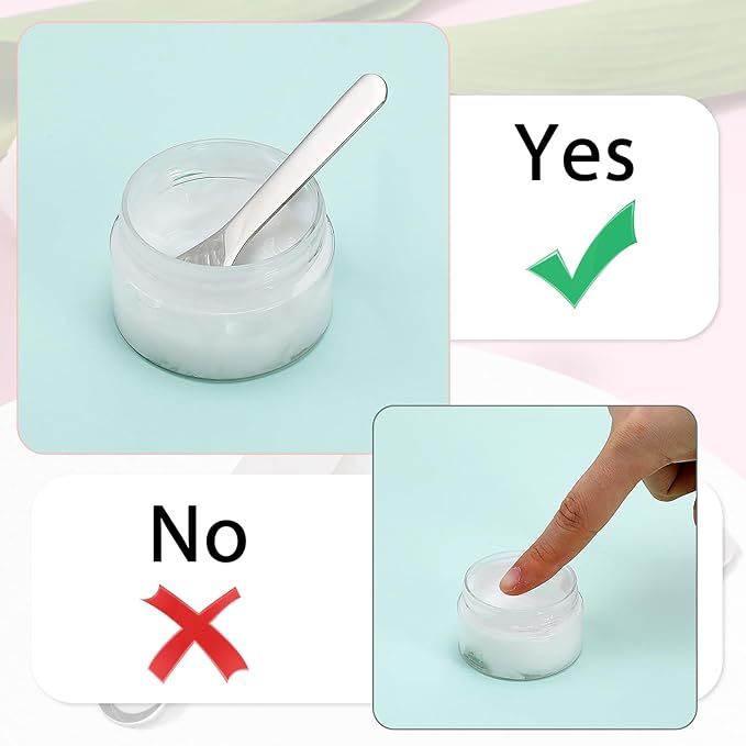 3 Pcs Mini Metal Cosmetic Spatula, Reusable Skin Care Spoon Beauty Scoop Spatula Multi-functional Facial Applicator Tool for Skin Care Creams Eye Cream Essences Beauty Accessories