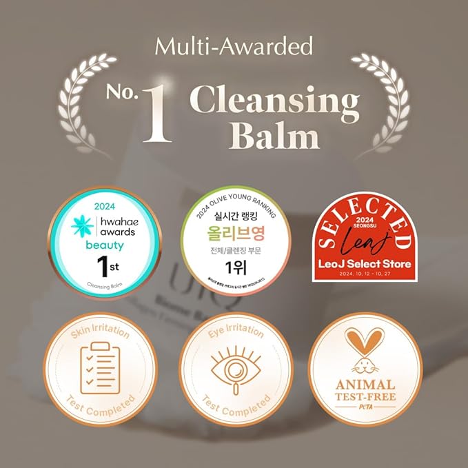 UIQ Biome Barrier Firming Collagen Cleansing Balm | Hygenic One-Step Makeup Remover | Non-Greasy Sorbet Texture | Gentle, Soothing for All Skin Types | No.1 Oliveyoung Cleanser | 3.38 fl. oz.