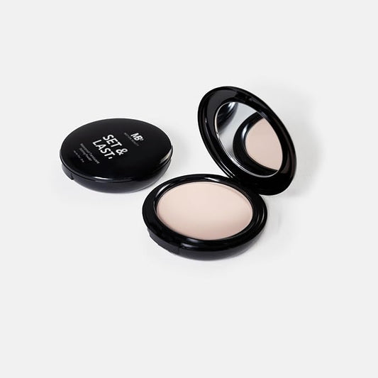 MB Setting Powder for Oily Skin, Pressed Translucent, Mattifying & Sweat-Resistant, Long-Lasting Oil Control, Shine-Free Finish (0.35 oz) by Avantic Beauty