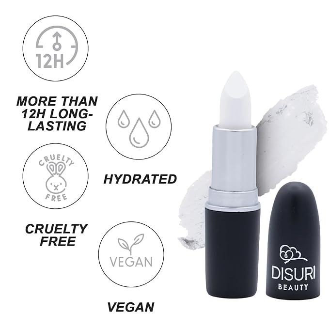 Matte Bullet Long Wear Lipstick - Vegan and Cruelty-Free - Smudge and Waterproof Matte Lipstick with Moisturizing Formula - All Day Comfort - (Frosted Pearl #27)