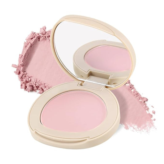 Boobeen Powder Blush Matte Single Color Blush, Pressed Blush Face Makeup Blusher High Pigment Blush for Colorful, Long-wear Glow, Natural Flush Tint for Cheeks (C02)