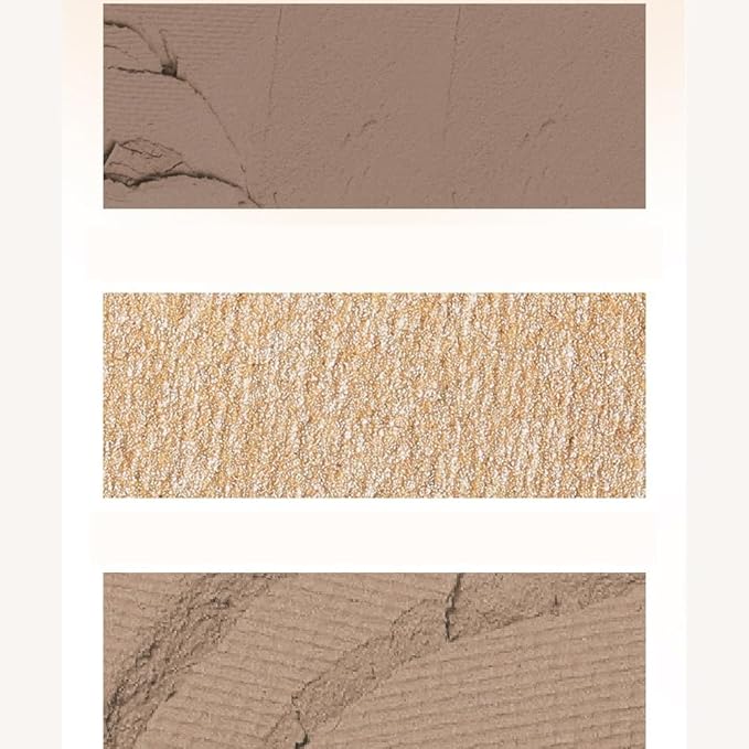 1 PC 4 Color Face Lift Facial Highlighter Blusher Contour Palette, 4 Color Multi Purpose Silky Facial Blusher Contour Facial Highlighter Palette (V03, 8g)
