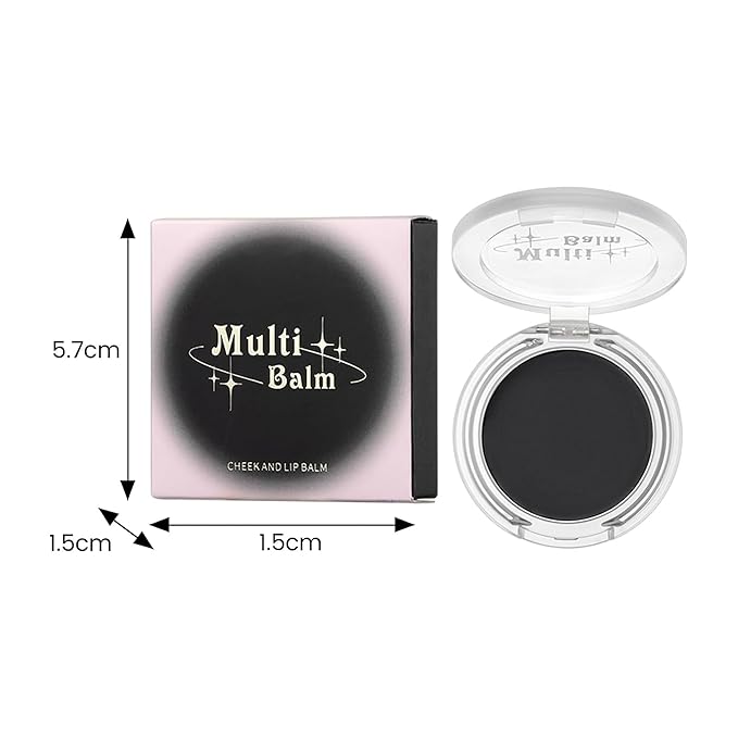 Black Cream Blush, Color Changing For Cheeks & Lips Balm Tint Black Clear Crystal Blush, Color Change pH Magic Waterproof Gel Cheek Blendable Multi-Use Balm