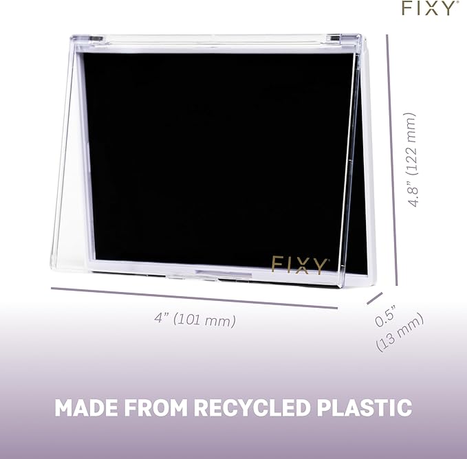 FIXY Extra Small Magnetic Makeup Organizer with Clear Top – Depot, Organize & Declutter Your Makeup – Travel-Friendly Empty Palette for Eyeshadow, Blush & More, Customizable & Portable - 4.8"x4.0"