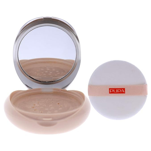 PUPA Milano Like A Doll Loose Powder 003 Natural Beige - Soft Powder for Smooth, PHOTOREADY Complexion - Enriched with Hydrating Cottonseed Extract - Blurs FIne Lines and Uneven Texture - 0.32 oz