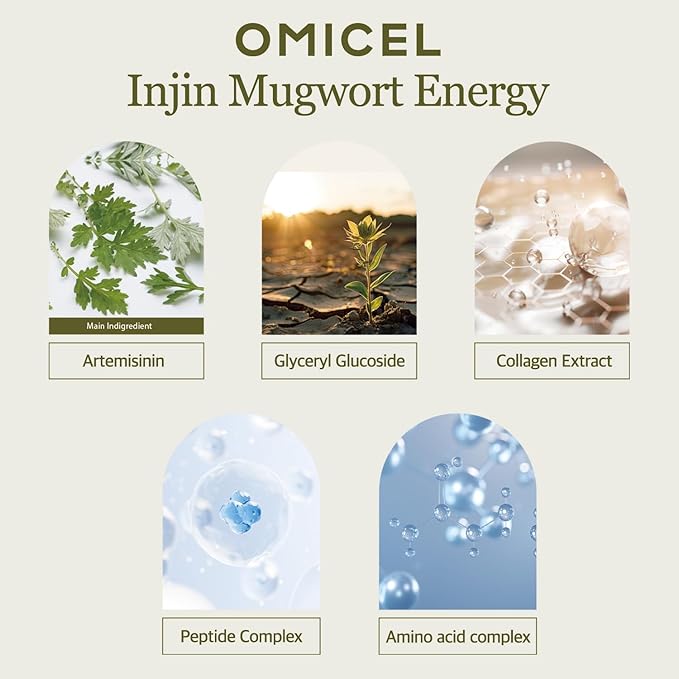 INJIN Mugwort Mineral Cleansing Water (2 Count) - Gentle Makeup Remover | Micellar Water with Tea Tree Leaf Water | Glucose-Infused Formula for Effective Cleansing