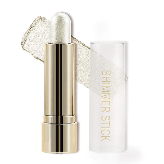 Boobeen Highlight and Glow Stick Shimmer Cream Makeup Contour Stick Highlighter Bronzer Stick Waterproof Long-lasting Face Glitter Highlighter Makeup Stick, Pack of 1