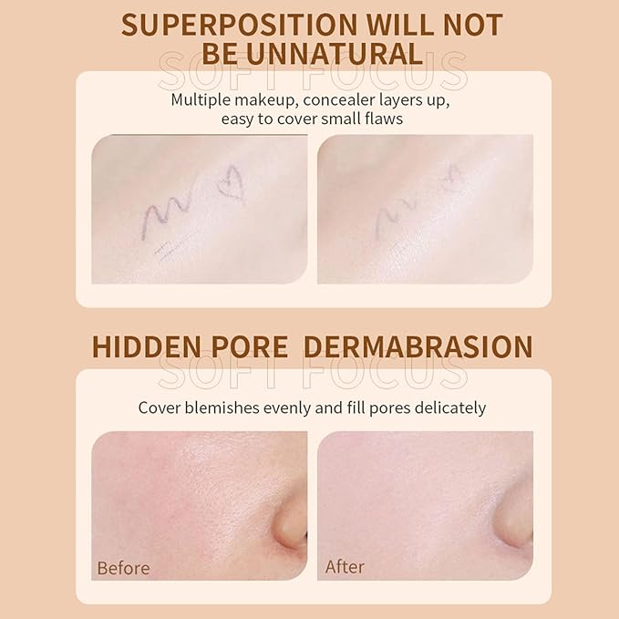 BB Cream with SPF 50, Waterproof Long Lasting Full Coverage Fine Line, Redness and Dark Circles, Hide Pores, Evens Skin Tone, Lightweight Hydrating BB Cream for All Skin Types (Natural)