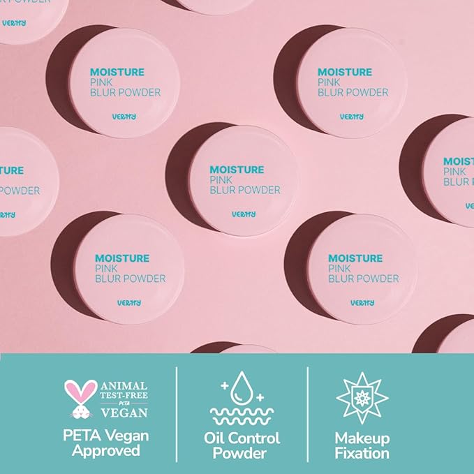 Moisture Pink Blur Powder - Translucent Oil-Control & Setting Powder for Radiant, Natural Finish – Vertty, Korean Cosmetics, Peta Vegan