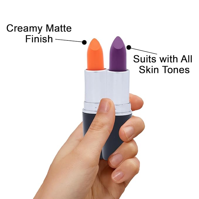 Matte Bullet Long Wear Lipstick - Vegan and Cruelty-Free - Smudge and Waterproof Matte Lipstick with Moisturizing Formula - All Day Comfort - (Tangerine Dream #14)