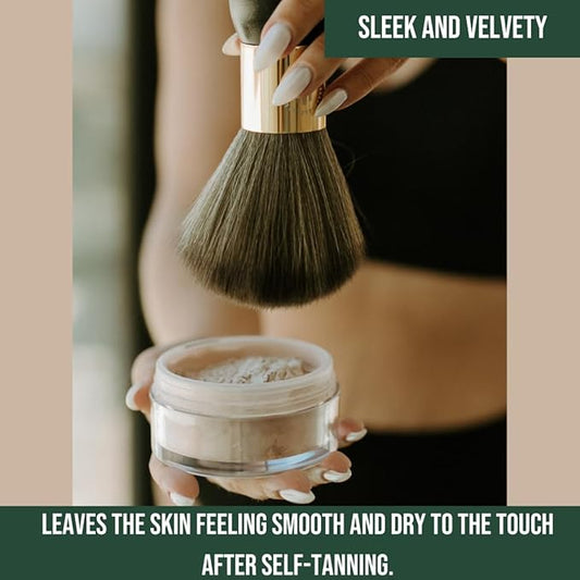 Quick-Dry Powder Kit l Removes Sticky, Tacky Feeling l Hydrates Skin l Includes Powder & Brush l Dermatologically Tested, Vegan-Friendly, Talc-Free l All Skin Types l .5oz