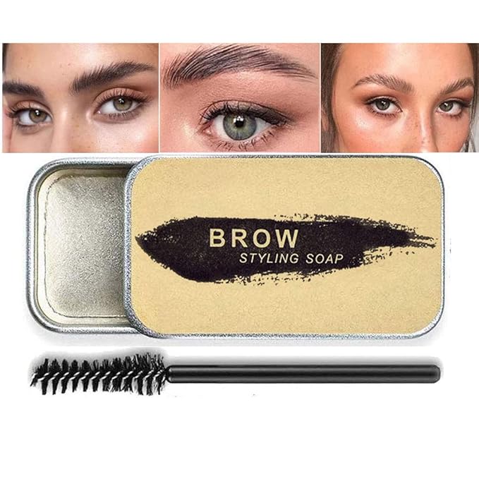 All in One Makeup Kit For Girls12 Colors Matte Shimme Eyeshadow Palette, Buff Beige Foundation Face Primer, Brush, Sponge, Eyebrow Soap Brows Gel, Winged Eyeliner Stamp (SetB)