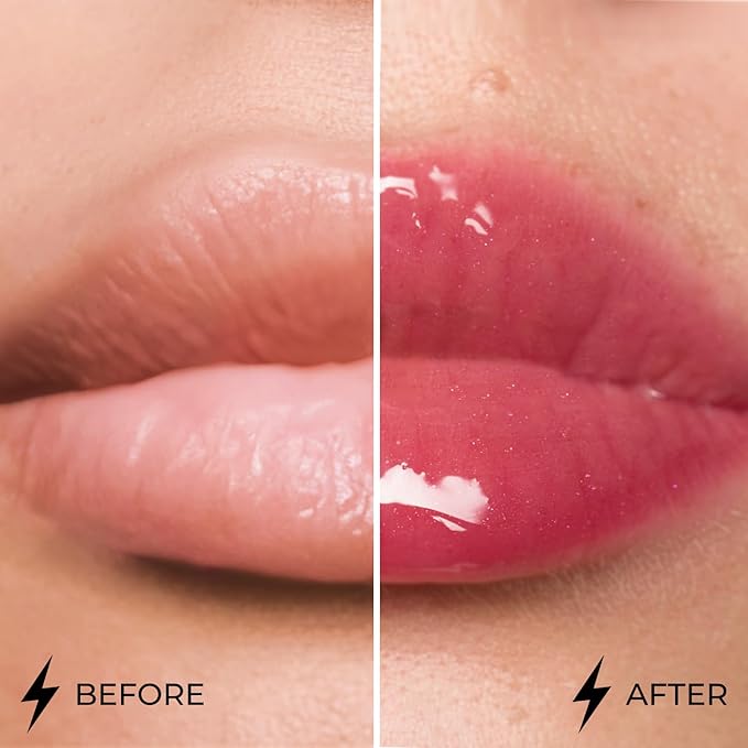 Dazzle Glow Crystal Clear Lip Gloss - Hydrating Lip Gloss - Non Sticky Lip Gloss - Colored Lip Gloss - Lip Gloss Color - Mini Lip Gloss - Moisturizing Lip Gloss - №407 Provocative