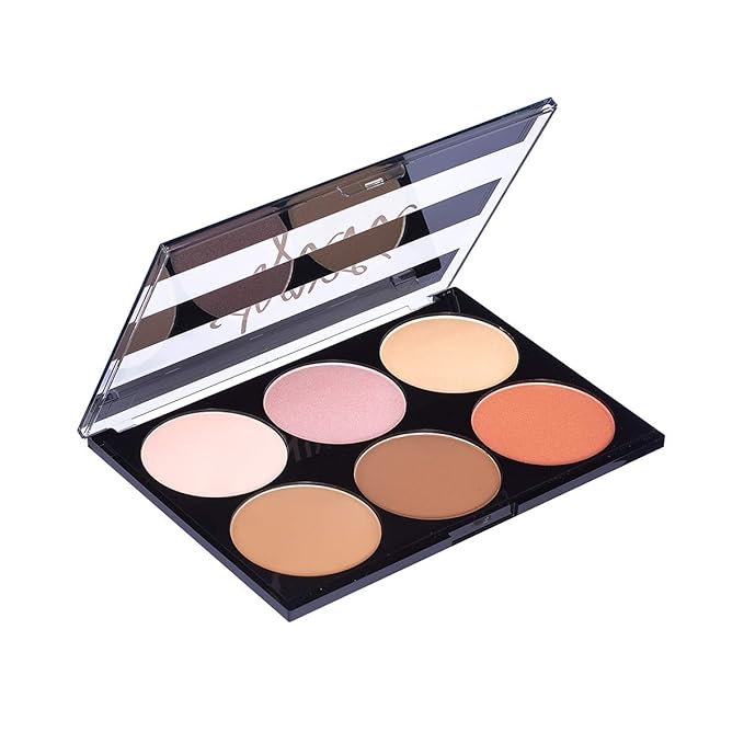 Mon Reve Shape Guru - 3-in-1 Face Sculpting Palette with Highlighter, Contour & Blush - Parabens-Free Vegan Mineral Makeup Kit for Light & Dark (01 Light)