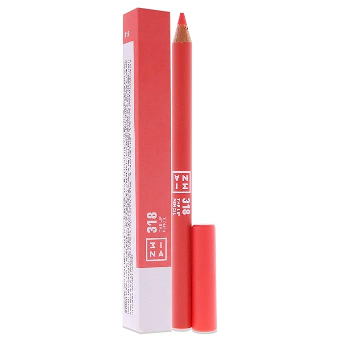 3INA The Lip Pencil 318 - Contours Smoothly - Provides Excellent Coverage - Super Soft, Blendable, Hydrating Formula - Smooth And Long Wearing Effect - Can Be Worn Alone - Easy To Apply - 0.04 Oz