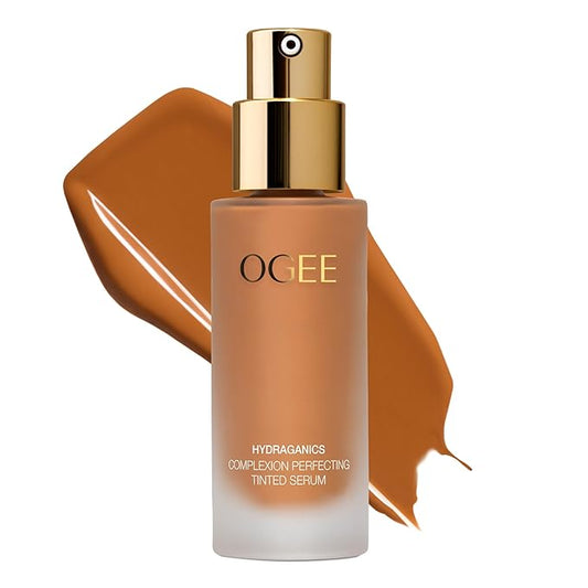 Ogee Complexion Perfecting Liquid Foundation - Lightweight Tinted Moisturizer For Face (Anjou 11.5N - Deep Beige, Golden Undertones) - with Vitamin C & Jojoba Oil - Certified Organic & Made in USA