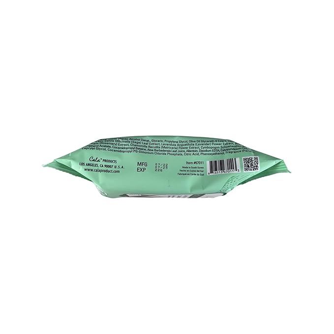 Cala Aloe vera make-up remover cleansing tissues 30 count, 30 Count