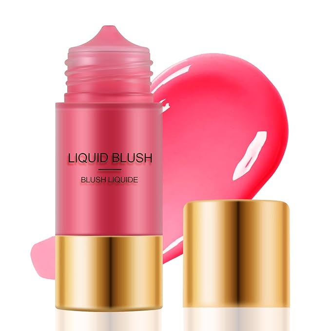 Boobeen Liquid Blush Stick for Cheeks Velvet Cream Blush Makeup, Blendable Blush Color, Matte Soft Creamy Face, Lightweight Natural Dewy Finish