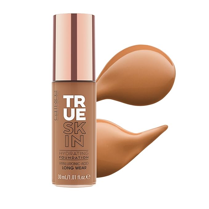 Catrice | True Skin Foundation 80 & The Hydrator Plump & Fresh Primer Bundle | Full Coverage Makeup | Vegan & Cruelty Free