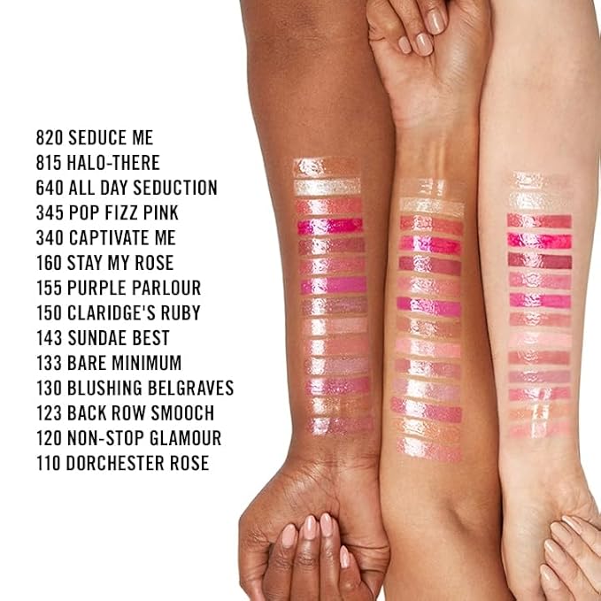 Rimmel Stay Glossy Lip Gloss - Non-Sticky and Lightweight Formula for Lip Color and Shine - 123 Back Row Smooch, .18oz