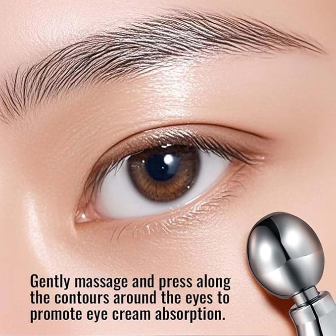 KOOBA Eye Cream Applicator and Cosmetic Cream Spatulas Spoon Reusable Roller Massager Tool Facial Wand Stick Skincare Accessories