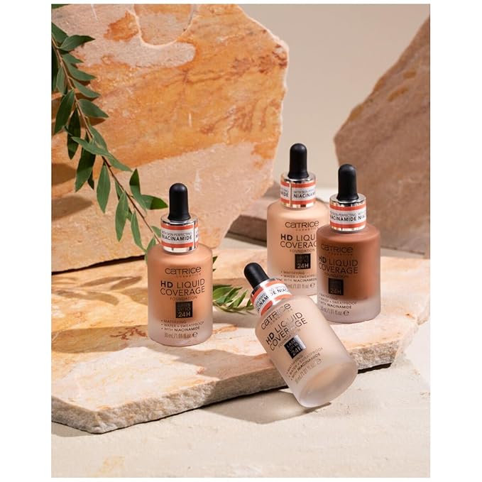 Catrice | HD Liquid Coverage Foundation | High & Natural Coverage | Vegan & Cruelty Free (032 | Nude Beige)