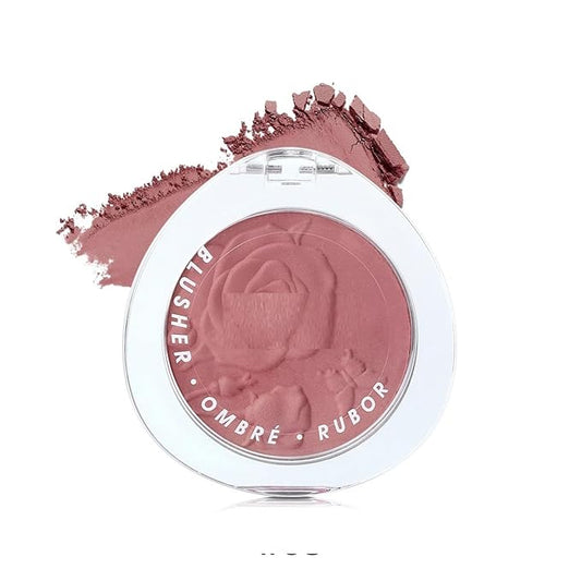 MAEPEOR Embossed Blush 8 Colors Lightweight Natural Look Matte Face Blush Long-Lasting Highly Pigmented Powder Blusher (Color 08)