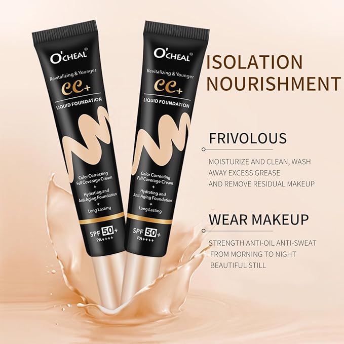 O'CHEAL Ivory BB Cream with SPF 50+ and Ivory CC Cream with SPF 50+