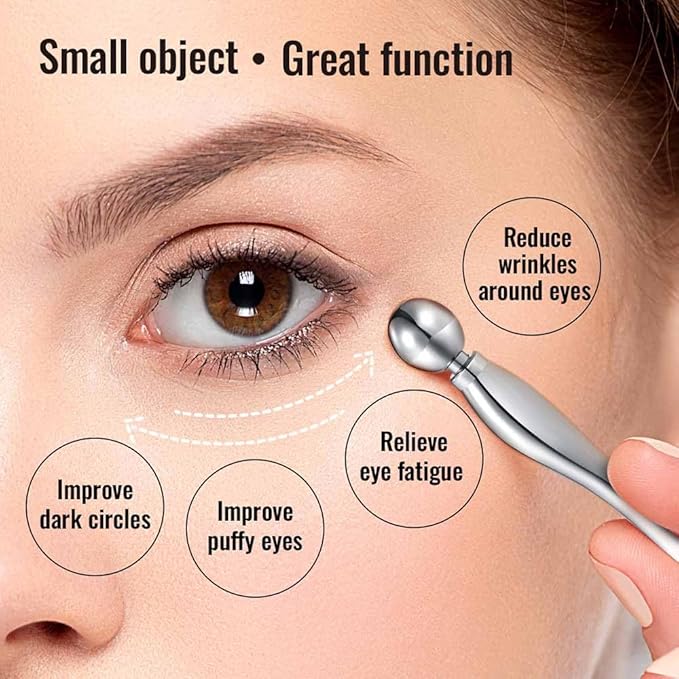 KOOBA Eye Cream Applicator and Cosmetic Cream Spatulas Spoon Reusable Roller Massager Tool Facial Wand Stick Skincare Accessories