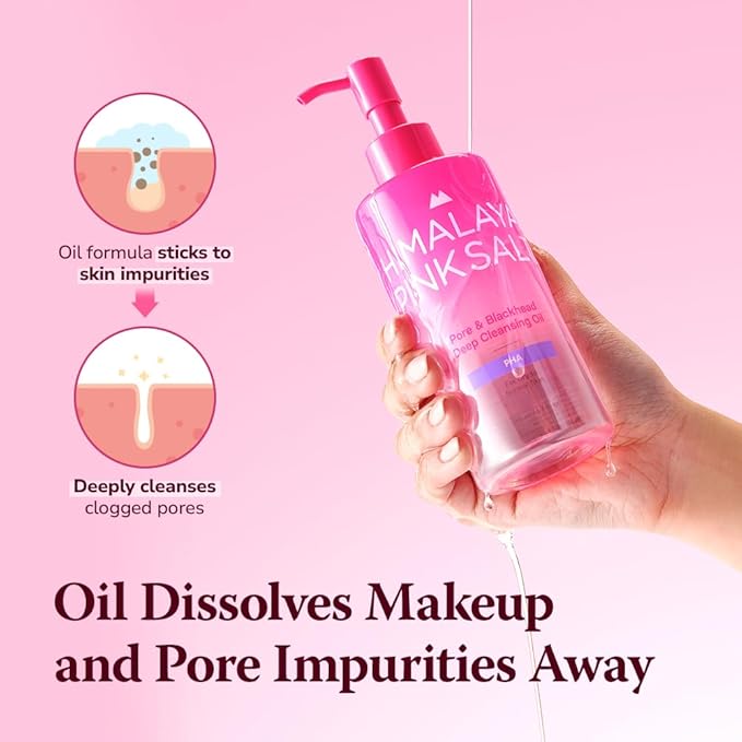 Pore & Blackhead Deep Cleansing Oil PHA, 6.7 fl oz 2 Pack - Gentle Hydrating Oil Cleanser for Dry, Sensitive Skin, Low pH Makeup Blackhead Remover
