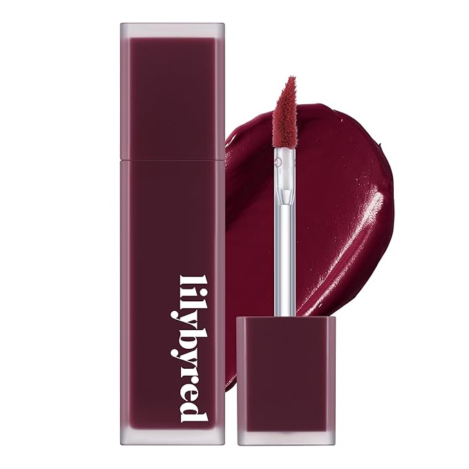 lilybyred Mood Liar Velvet Tint | Korean Moody Matte Lip Stain, Creamy Velvet Texture, Blurring Soft-Focus Effect, Highly Pigmented, Smudge-Proof, Long-Lasting, 0.14 oz. (10 Cynical Blueberry)