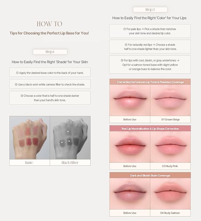 Heart Percent Dote On Mood All Cover Lip Base, Comfortable & Flawless Lip Tone & Texture Correction w/Lightweight Texture, #05. Misty Pink