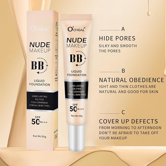 O'CHEAL Ivory BB Cream with SPF 50+ and Ivory CC Cream with SPF 50+