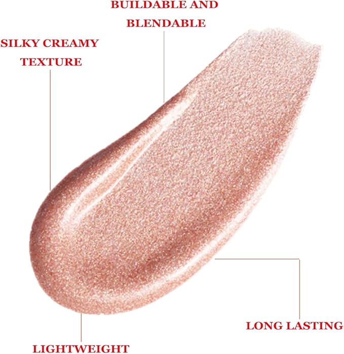 Highlighter Makeup, Liquid Highlighter Beauty Wand, Long Lasting Blendable Highlighter Stick Makeup with Cushion Applicator, 09, 0.68 Fl Oz