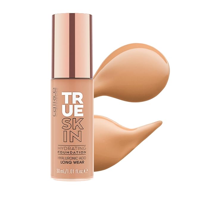 Catrice | True Skin Foundation 65 & The Perfector Poreless Blur Primer Bundle | Full Coverage Makeup | Vegan & Cruelty Free