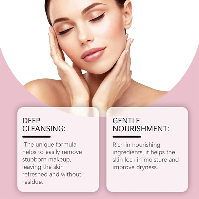 Strawberry Cleansing Makeup Remover, Gentle Makeup Removal, Removes Stubborn Makeup, Easy To Clean Without Greasy, Comfortable And Not Tight Skin. Refreshing Texture Is Easy To Clean.