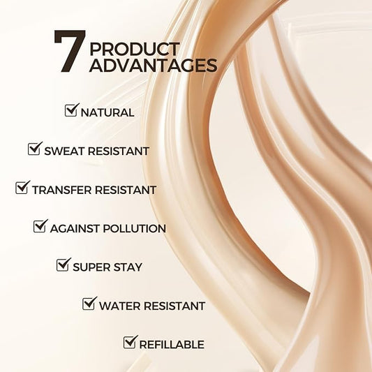 Sample Matte Liquid Foundation,Full Coverage Foundation,Long Lasting,Flawless Soft Oil Control Foundation for Oily Skin,Vegan & Cruelty-Free