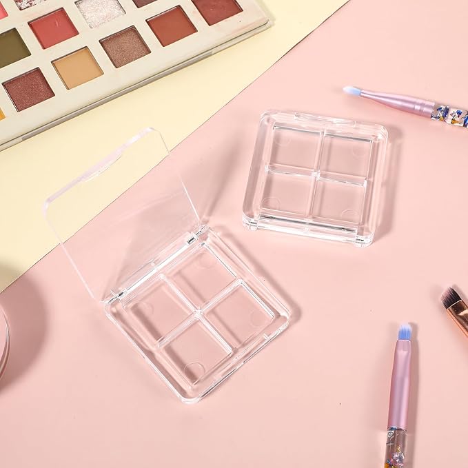 Empty Lipstick Palette, 2 Pcs Empty Makeup Palette, DIY Eyeshadow Powder Blush Lipstick Palette, Empty Lipstick Box, Empty Makeup Transparent Containers for Women and Gril