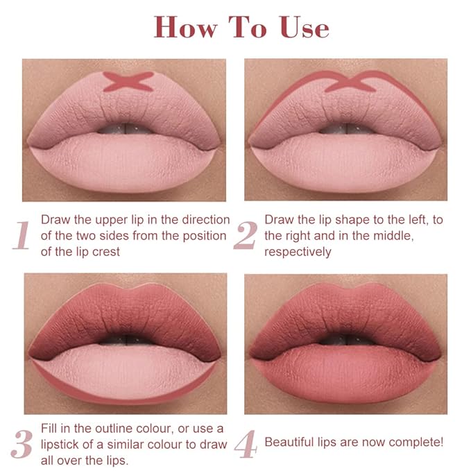 IYARKAI® Matte Lip Liner Pencil Set, 12 Colors Smooth Lip Liner Set, Matte Velvet Lipstick Pen, Smudge-proof and Waterproof, Long Lasting Fade Resistant, for Daily Travel Party Work