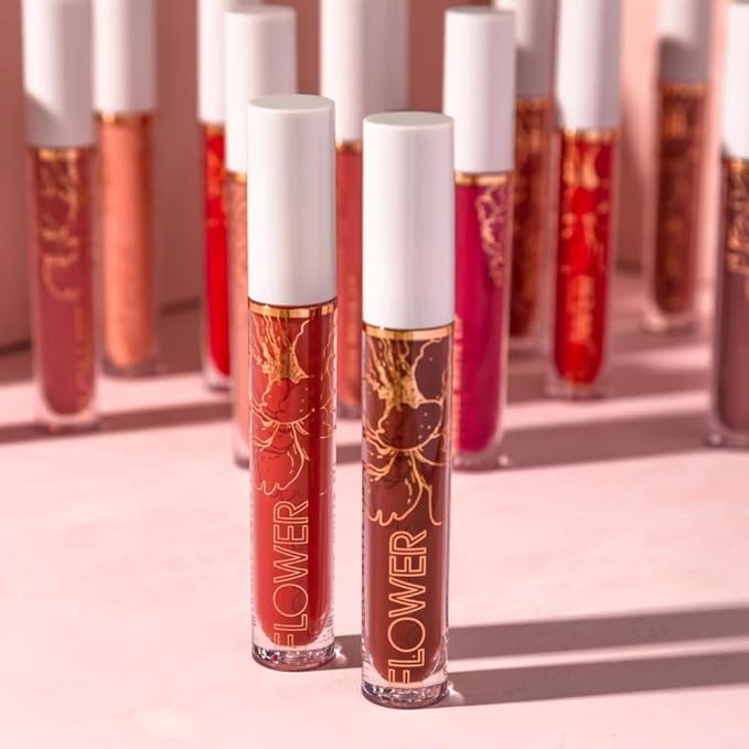 Flower Beauty Miracle Matte Liquid Lip Color - Vividly Bold & Creaseless Matte Liquid Lipstick, Comfortable All Day High Impact Makeup Color (Rosewood)