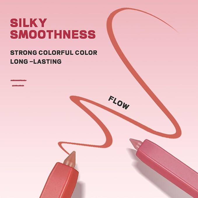 24Pcs Lip Liner Set with Sharpener